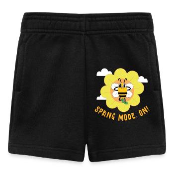 Spring Mode On – Cheerful Spring Motif - Baby Shorts - black - Front