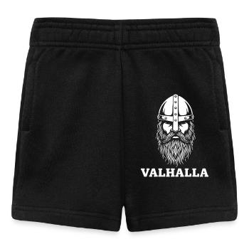 Wikingerkrieger Valhalla Nordisches Helm-Maskottchen - Baby Shorts - Schwarz - Vorne
