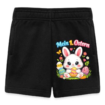 Mein 1. Ostern Baby Osterhase süß - Baby Shorts - Schwarz - Vorne