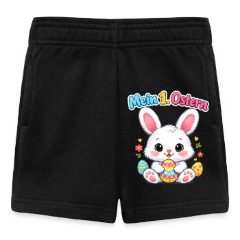 Mein 1. Ostern Baby Osterhase Häschen - Baby Shorts - Schwarz - Vorne