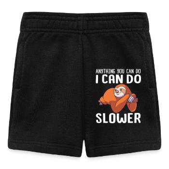 Faul Prokrastination Faulenzer Faulheit - Baby Shorts - Schwarz - Vorne