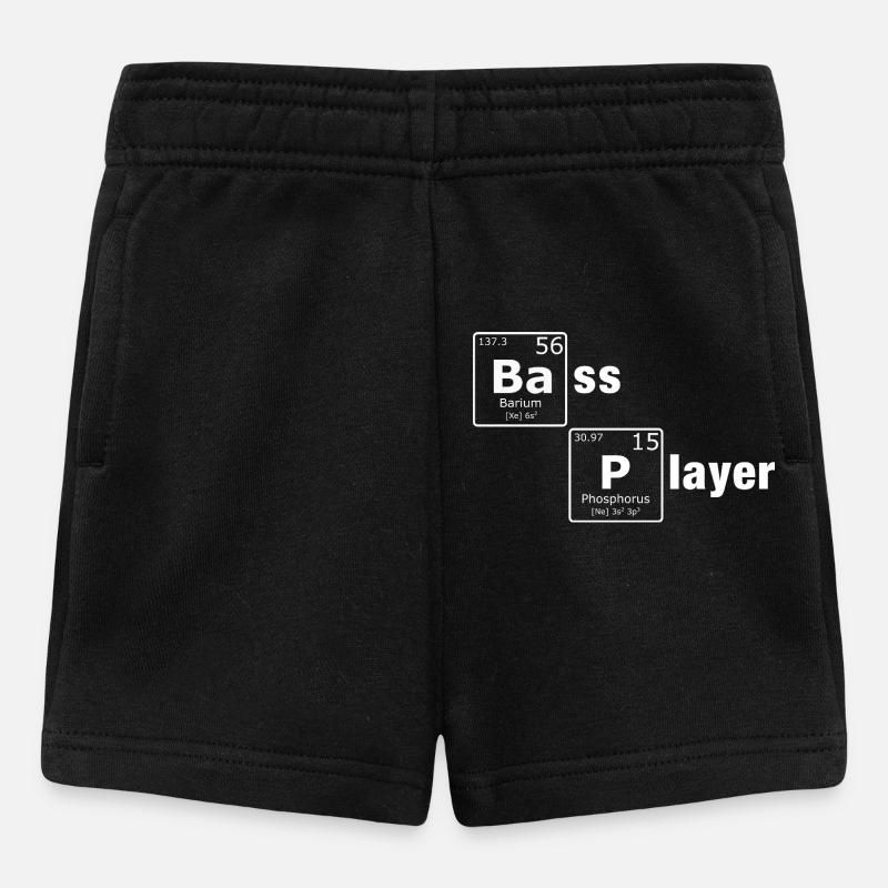 Bass Player PSE Periodensystem Elemente Nerd - Baby Shorts - Schwarz