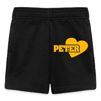 Peter als Love - Baby Shorts - Schwarz - Vorne