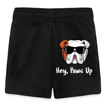 Hey Paws Up English Bulldog Lunettes de soleil cool - Short Bébé - noir - Devant