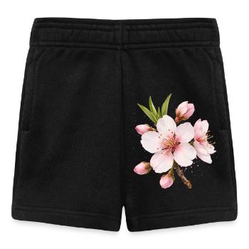 Mandelblüte Rosa Frühlingsblume  - Baby Shorts - Schwarz - Vorne