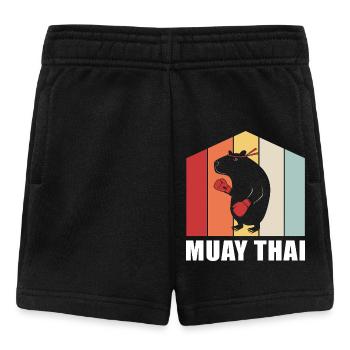 Muay thai kickboxer kickboxing Thai boxing - Baby Shorts - black - Front