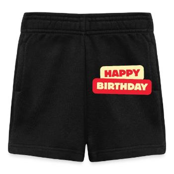 Bon anniversaire - Short Bébé - noir - Devant
