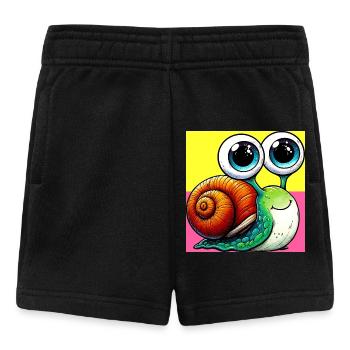 Schnecke - Baby Shorts - Schwarz - Vorne