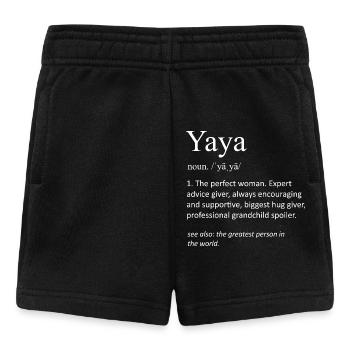 Yaya Définition du nom : Aide de maison philippine - Short Bébé - noir - Devant