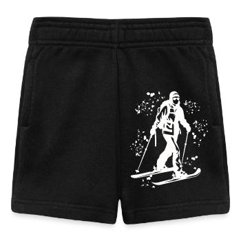 Alpiner Skifahrer Wintersport Skitouren - Baby Shorts - Schwarz - Vorne