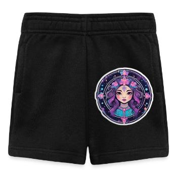 Florale Astralfrau - Baby Shorts - Schwarz - Vorne