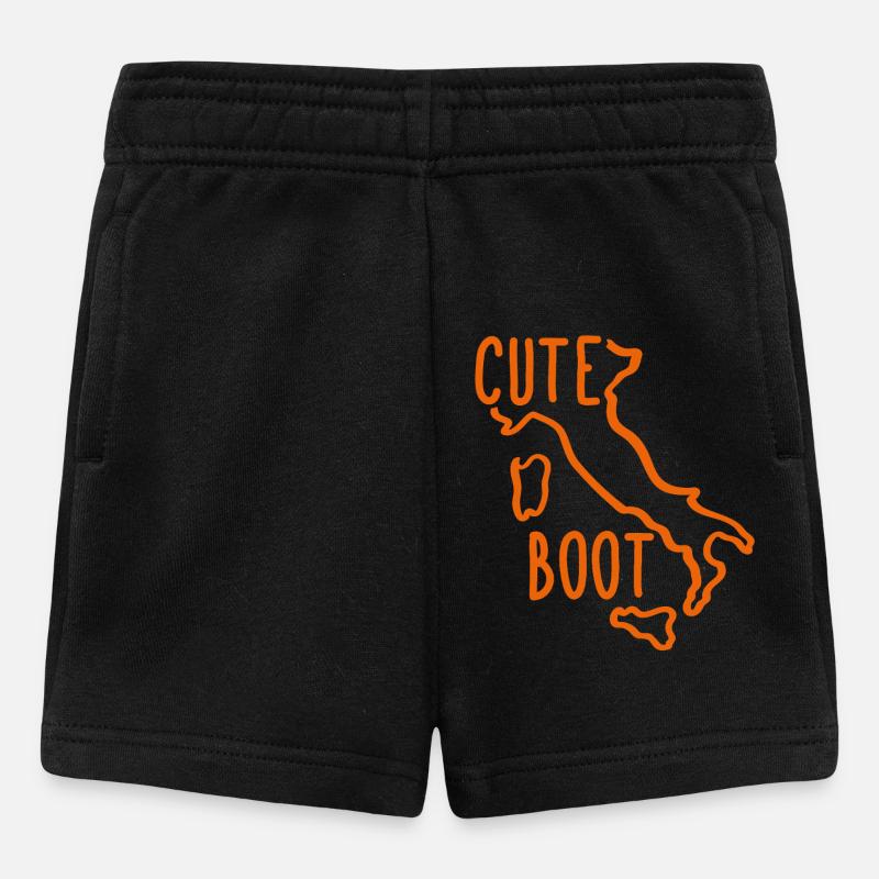 Cute Italian Boot - Cute Boot - Baby Shorts - black