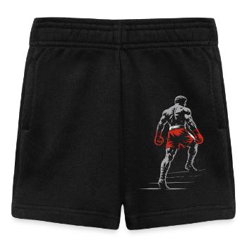Boxer in Boxing Gloves - Baby Shorts - black - Front