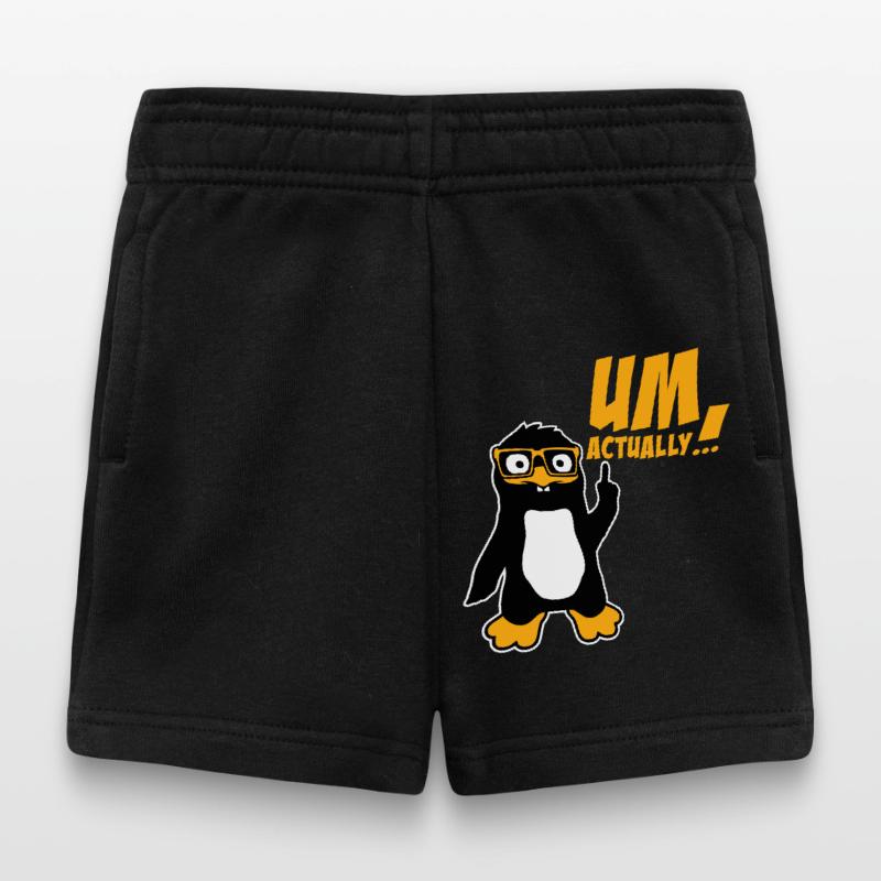 Le Pingouin devient le logo du nerd vraiment drôle Short Bébé