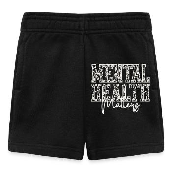 Chemise fleurie Mental Health Matters – Santé mentale - Short Bébé - noir - Devant