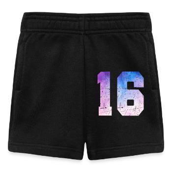 Ausgabe 16 – 16. Jubiläumsgeschenk - Baby Shorts - Schwarz - Vorne