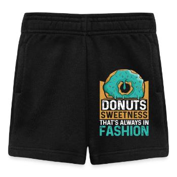 Restauration rapide en donuts - Short Bébé - noir - Devant