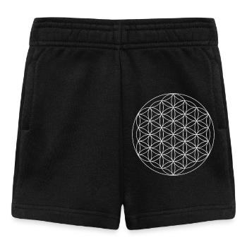 Flower of Life Sacred Geometry - Baby Shorts - black - Front