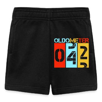 Oldometer 42 Rétro Vintage 42 Design pour le 42e anniversaire - Short Bébé - noir - Devant