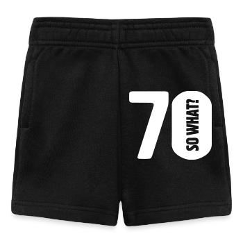 70 et alors ? Pas si mal - anniversaire - Short Bébé - noir - Devant