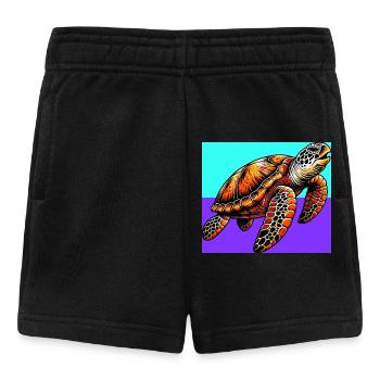 turtle - Baby Shorts - black - Front