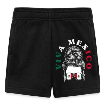 Fierté du Mexique & Maison Drapeau du Mexique - Short Bébé - noir - Devant