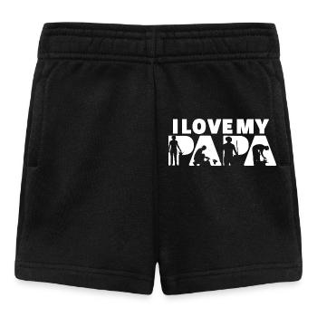 I Love My Papa Gardening Allotment Silhouette - Baby Shorts - black - Front