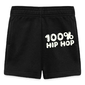 100-_hip_hop- - Baby Shorts - Schwarz - Vorne