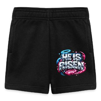 He is Risen Streetwear Saying - Baby Shorts - black - Front