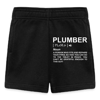 Définition du plombier - Short Bébé - noir - Devant