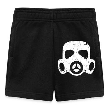 Grunge Gas Mask Nuclear Radioactive Particulate Matter - Baby Shorts - black - Front