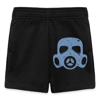 Grunge Gas Mask Nuclear Radioactive Particulate Matter - Baby Shorts - black - Front