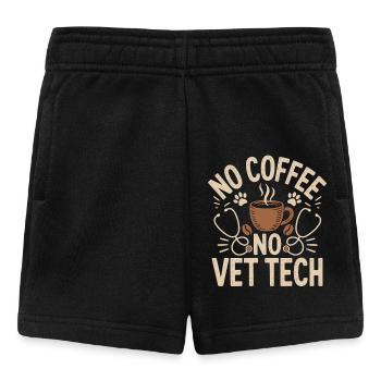 Vet Tech No Coffee No Animal Hospital Coffee Lover - Baby Shorts - Schwarz - Vorne