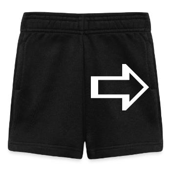 Pfeil rechts links Symbol - Baby Shorts - Schwarz - Vorne