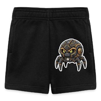 Steampunk Black Watchmaking Spider Sentinel - Baby Shorts - black - Front