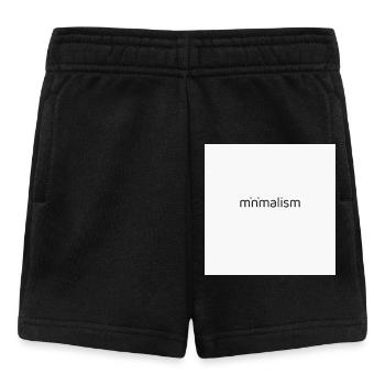 Minimalism Typography – Clean Poster Design - Baby Shorts - Schwarz - Vorne