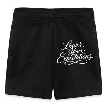 Sarcasme – Baissez vos attentes – Drôle de femme - Short Bébé - noir - Devant