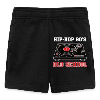 Vinyle DJ Hip-Hop des années 90 Old School - Short Bébé - noir - Devant