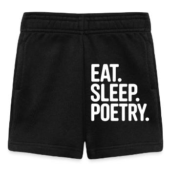 Eat Sleep Poetry Tee - Baby Shorts - black - Front