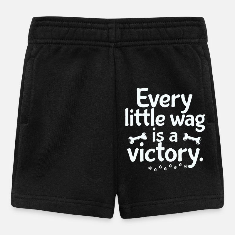 Jeder Wag ist ein kleiner Sieg - Baby Shorts - Schwarz