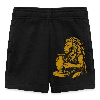 Golden Lion Pottery Master - Baby Shorts - black - Front