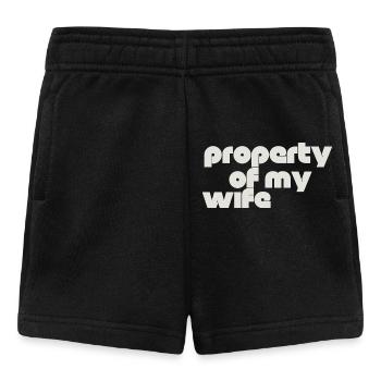 property of my wife - Baby Shorts - black - Front