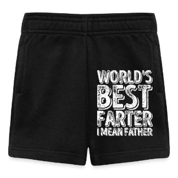 Le meilleur péteur du monde, je veux dire le père - Short Bébé - noir - Devant