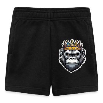 Kaiserlicher gekrönter Gorilla - Baby Shorts - Schwarz - Vorne