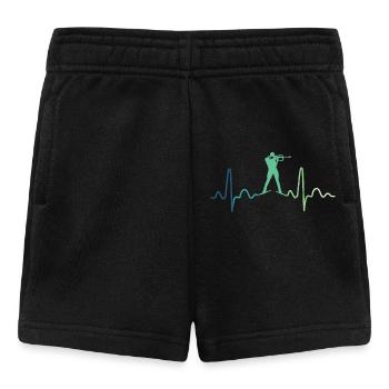 Biathlon Heartbeat Biathlete - Baby Shorts - black - Front