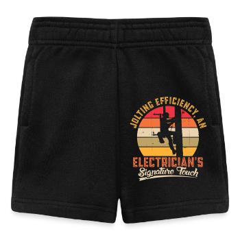 Électricien, technicien en électronique, électricien - Short Bébé - noir - Devant
