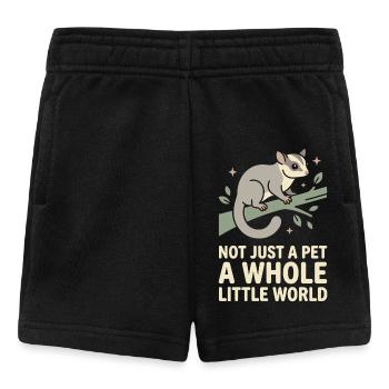 Sugar Glider Mom Exotic Pet Lover - Baby Shorts - black - Front