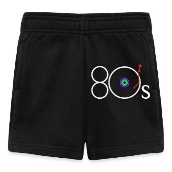 Retro Turntable Arm Rainbow Record Player Art - Baby Shorts - Schwarz - Vorne