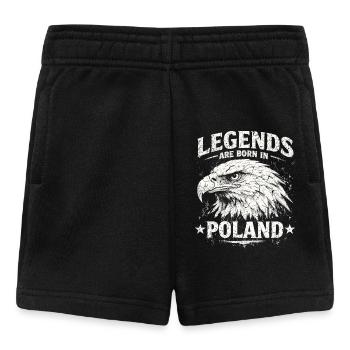 Légende polonaise : Aigle blanc – Orgueil & Tradition - Short Bébé - noir - Devant