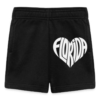 Florida Herz Typo - Baby Shorts - Schwarz - Vorne